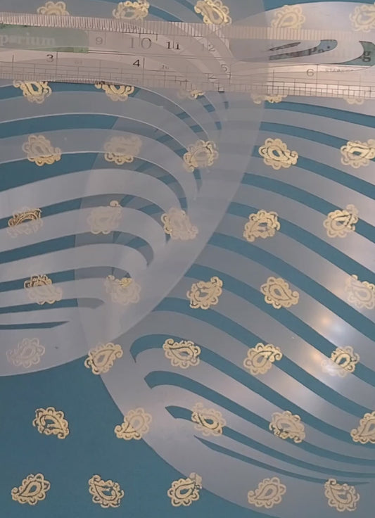 Bibi's Bubble Optical Illusion swirl psy trans mindbending space warp pattern stencil