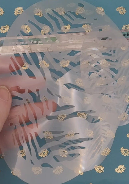 Tiger zebra stencil zoo stripe animal pattern costume fancy dress