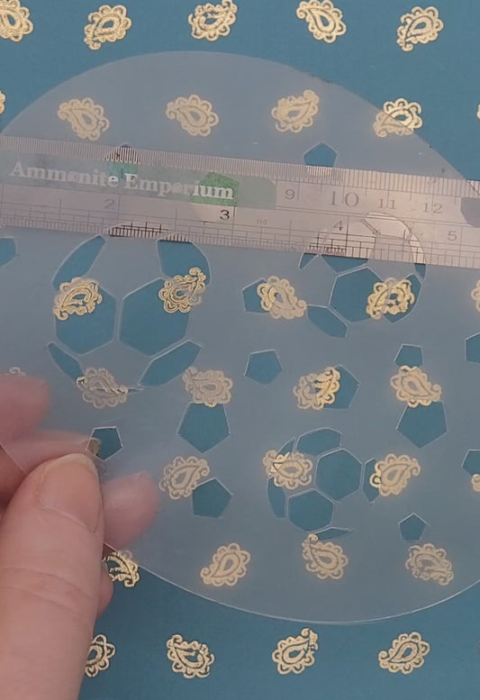 Football CONFETTI soccer ball Sports reusable stencil facepaint